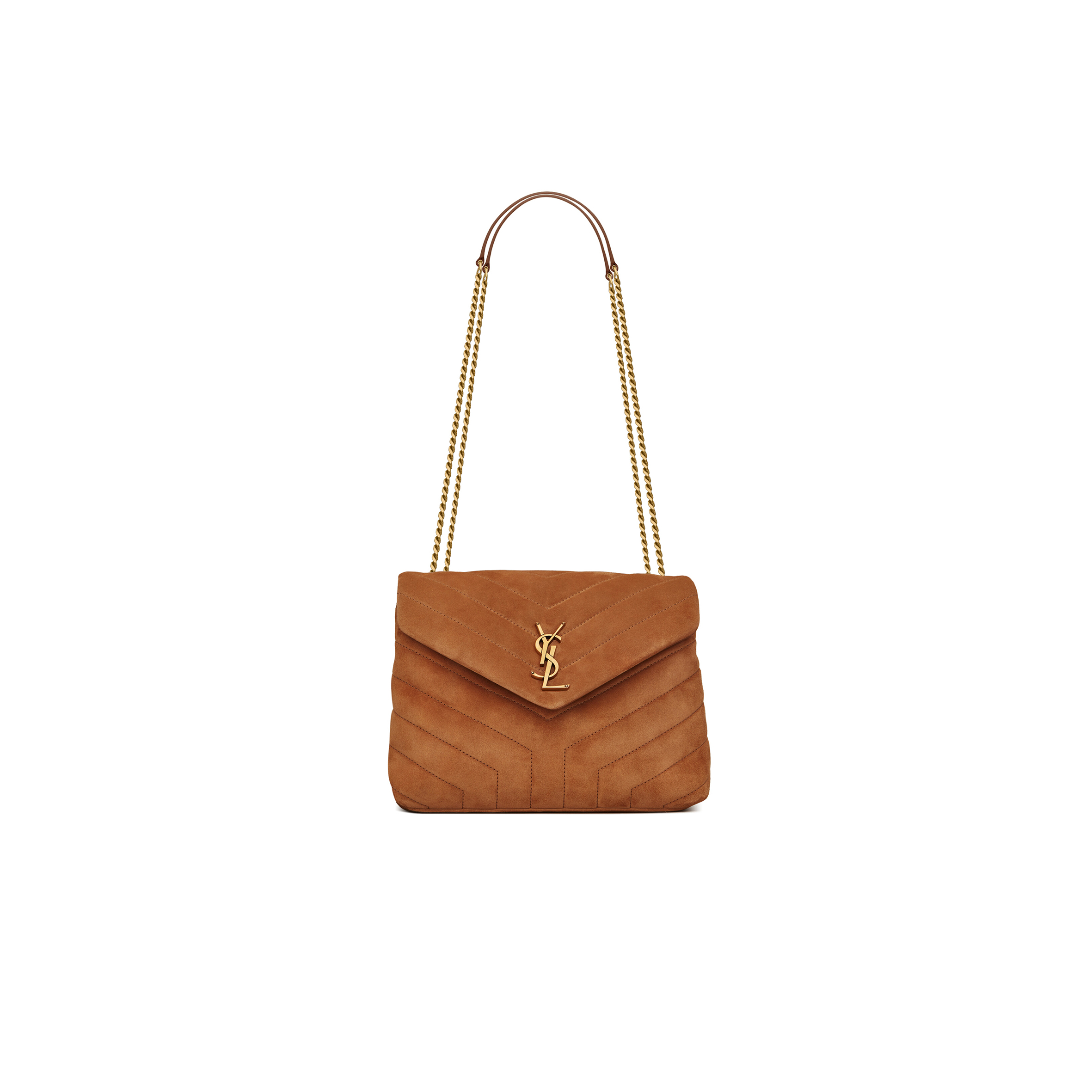YSL LOULOU SMALL IN QUILTED SUEDE 4946991U8C77761 (23*17*9cm)